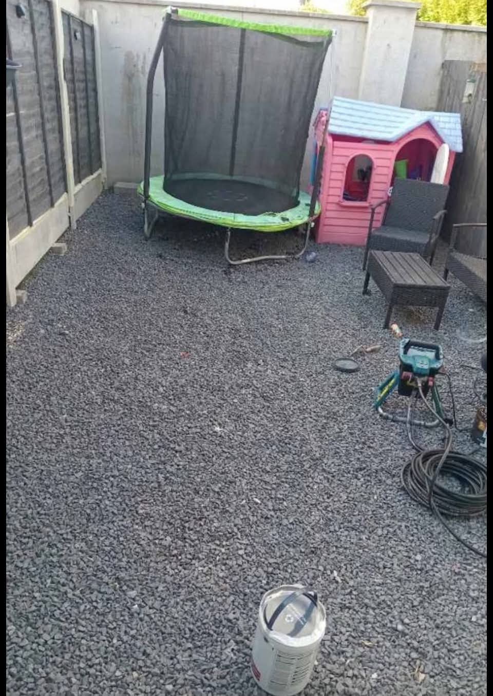 Gravel garden — power-washed & refreshed
